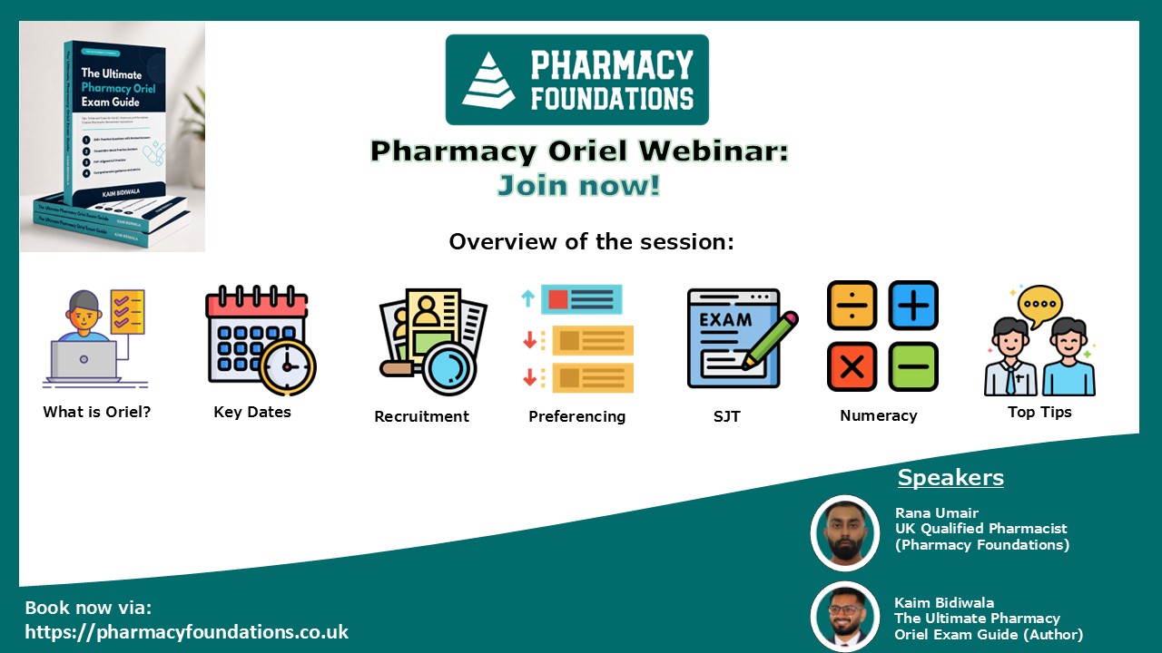 FREE: Pharmacy Oriel 2026: SJT, Numeracy and Recruitment Preparation Webinar