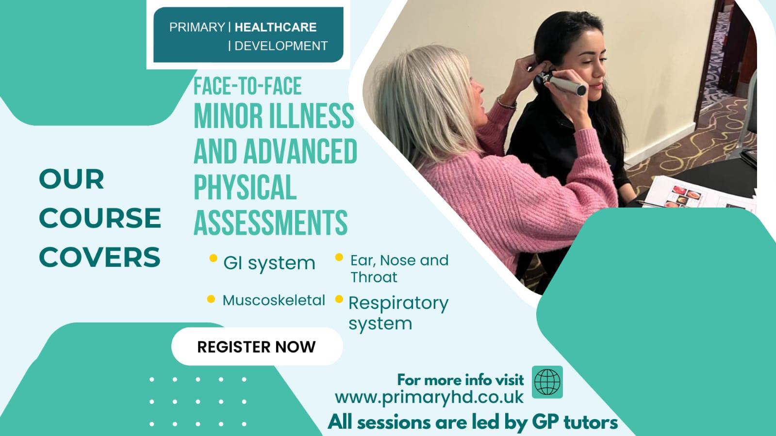 Minor illness with clinical examination skills — Led by Expert GPs Trainers